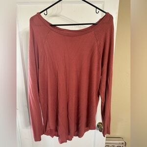 Women's American Eagle Long Sleeve Top - Rust